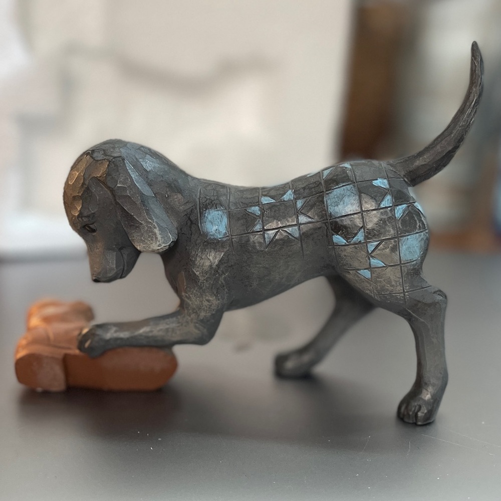 Jim Shore, Hartwood Creek “Buster” black dog  figurine